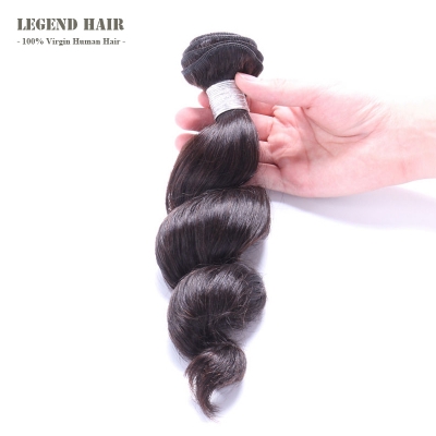 Peruvian Virgin Hair Loose Wave 1 Piece/ Bundle for Sale