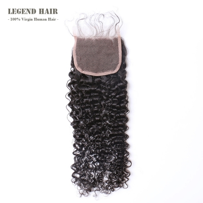 4*4 Lace Closure Kinky Curly Hair 1 Piece for Sale
