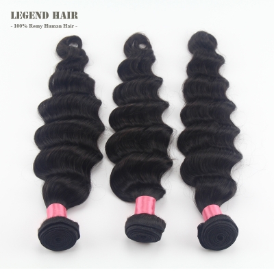 Indian Remy Hair Loose Deep 3 Pieces/ Bundles Lot